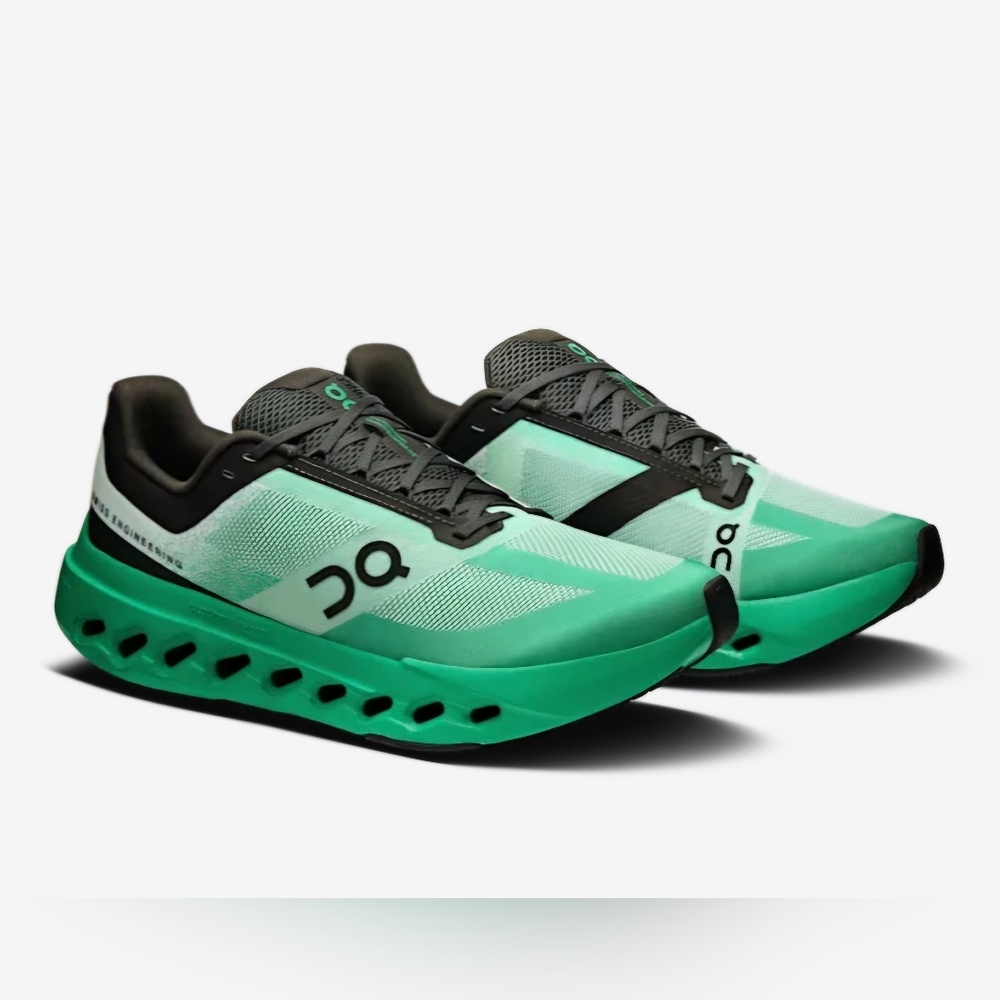 On Running Cloudsurfer Next Mint Green and Gray Athletic Shoes - Picture 2 of 4